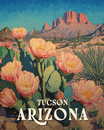 Blooming Prickly Pear - Tucson Arizona Art