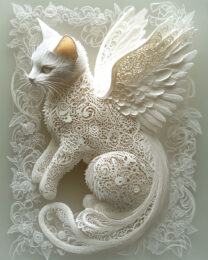 Angel Kitten - Cat and Kitten Wall Art Prints