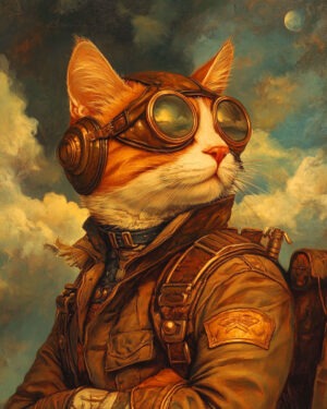 Aviator Kat - Cat and Kitten Wall Art Prints