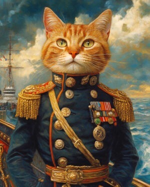 Admiral Kat - Cat and Kitten Wall Art Prints