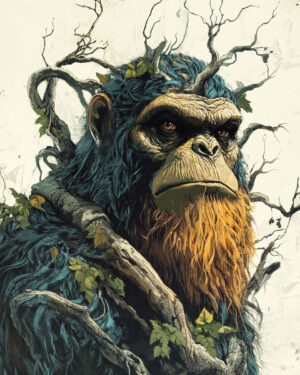 Gorilla Tree - Cryptozoology Wall Art Prints