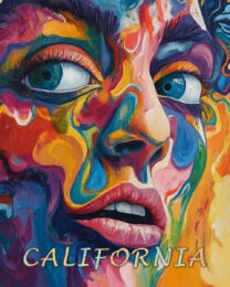 Abstract Face - California Art Print Collection