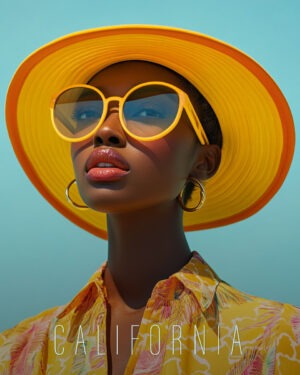 Yellow Hat - California Art Print Collection