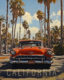 Classic Auto - California Art Print Collection