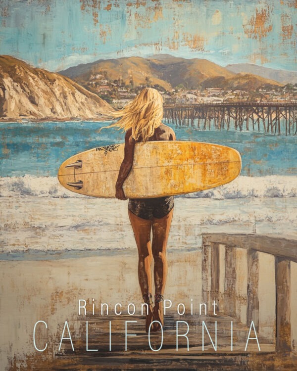 Surfs Up - California Art Print Collection