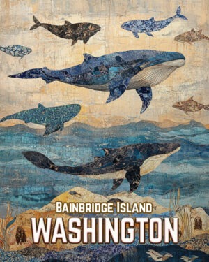 Whales - Washington State Art Print Collection