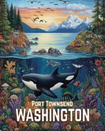 Underwater Scene - Washington State Art Print Collection