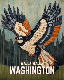 Carved Eagle - Washington State Art Print Collection