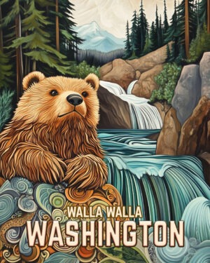 Muddy Bear - Washington State Art Print Collection