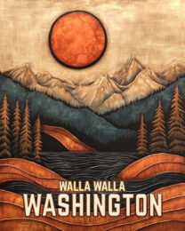 Wood Landscape - Washington State Art Print Collection