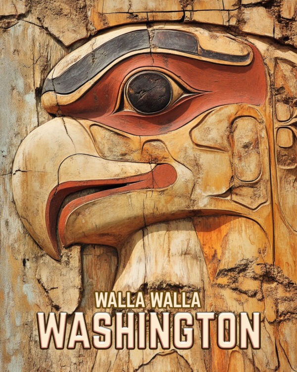 Wood Eagle - Washington State Art Print Collection