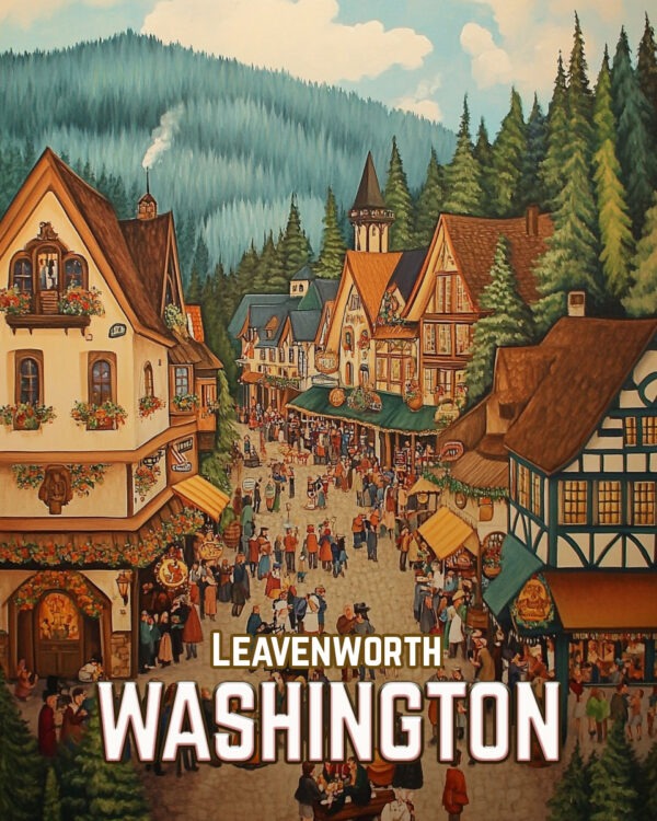 Leavenworth Village - Washington State Art Print Collection