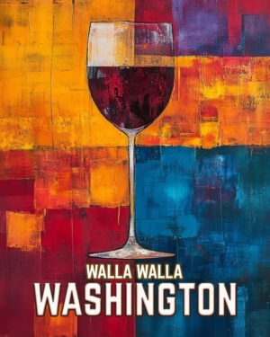 Wine Glass - Washington State Art Print Collection