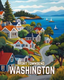 Folk Art Village - Washington State Art Print Collection