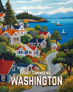 Folk Art Village - Washington State Art Print Collection