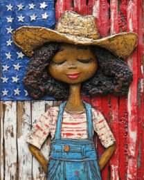 Country Girl - American USA Patriotic Wall Art Prints