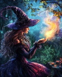 Casting a Spell - Witch and Witches Wall Art Prints