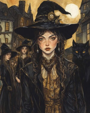 Town Enchantress - Witch and Witches Wall Art Prints