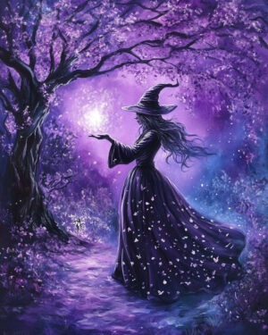 Midnight Spell - Witch and Witches Wall Art Prints