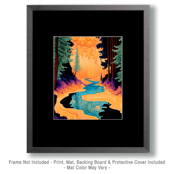 Meandering Stream - Vintage 60's & 70's Artwork