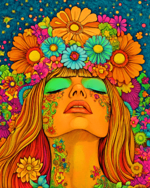 Floral Dream - Vintage 60's & 70's Art