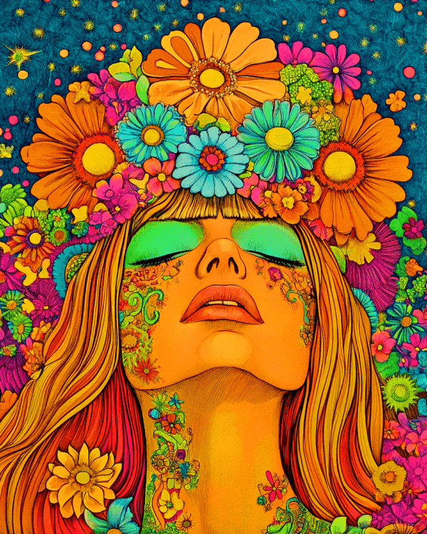 Floral Dream - Vintage 60's & 70's Art