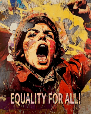 Equality For All - Vintage 60's & 70's Protest Art