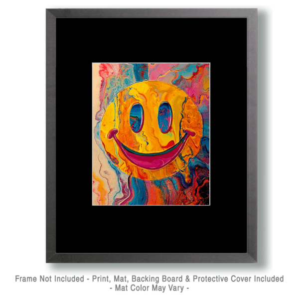 Psychedelic Smiley Face - Vintage 60's & 70's Artwork