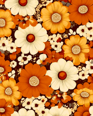 Seventies Floral - Vintage 60's & 70's Art