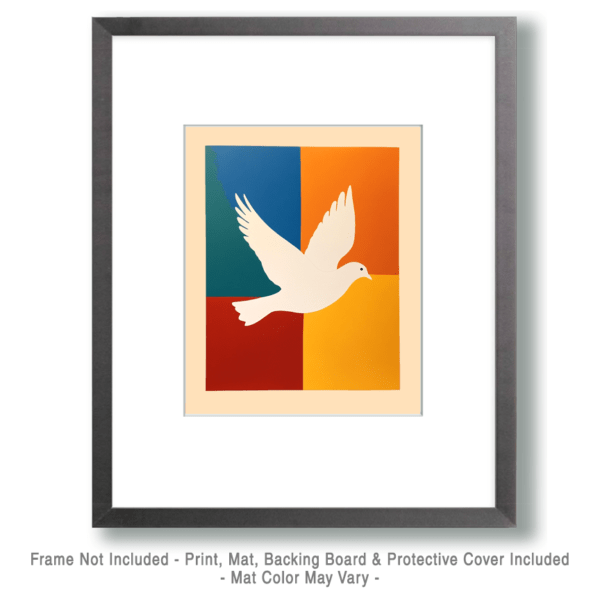 Sixties Peace Dove - Retro 60's & 70's Art