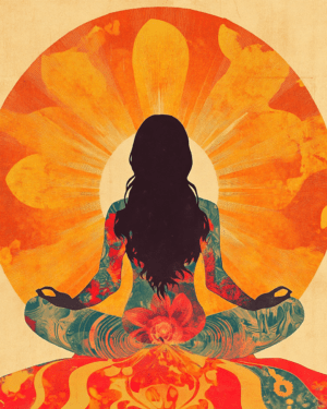 Morning Meditation - Vintage 60's & 70's Art