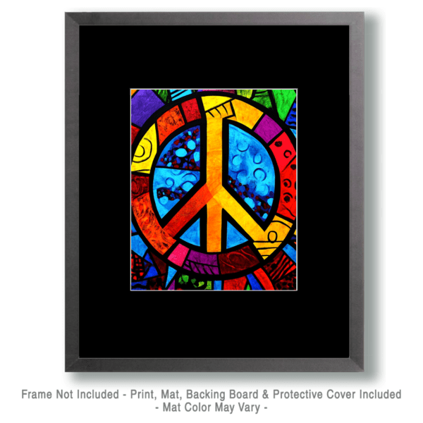 Pop Art Peace Sign - Vintage 1960's & 1970's Artwork