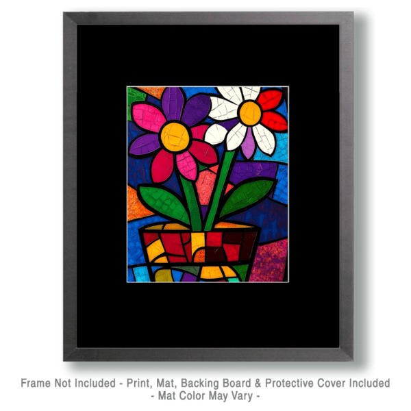 Pop Art Flowers - Vintage 1960's & 1970's Artwork