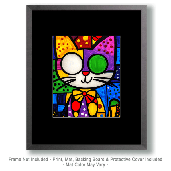 Pop Art Cat - Vintage 1960's & 1970's Artwork