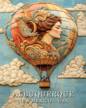 Helen's Balloon - Albuquerque Balloon Fiesta Souvenir Art Print Collection