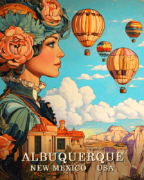 A Fine Day - Albuquerque Balloon Fiesta Souvenir Art Print Collection