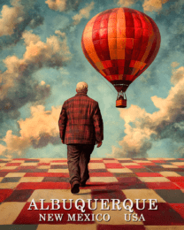 Hot Air Balloon Conundrum - Albuquerque Balloon Fiesta Souvenir Art Print Collection