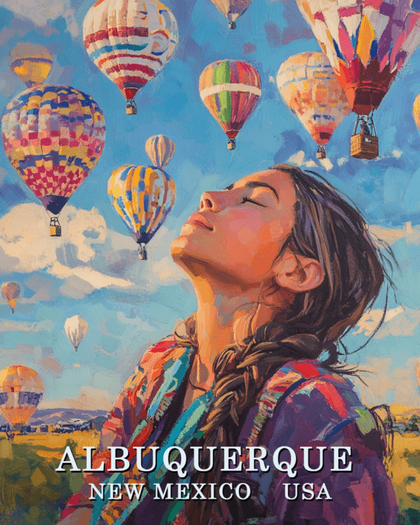 Lovin' It - Albuquerque Balloon Fiesta Souvenir Art Print Collection