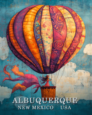 Bon Voyage - Albuquerque Balloon Fiesta Souvenir Art Print Collection