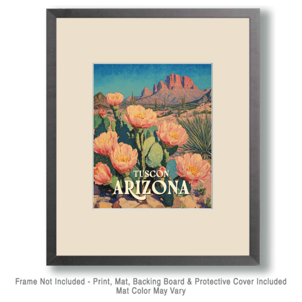 Blooming Prickly Pear - Tucson Arizona Art