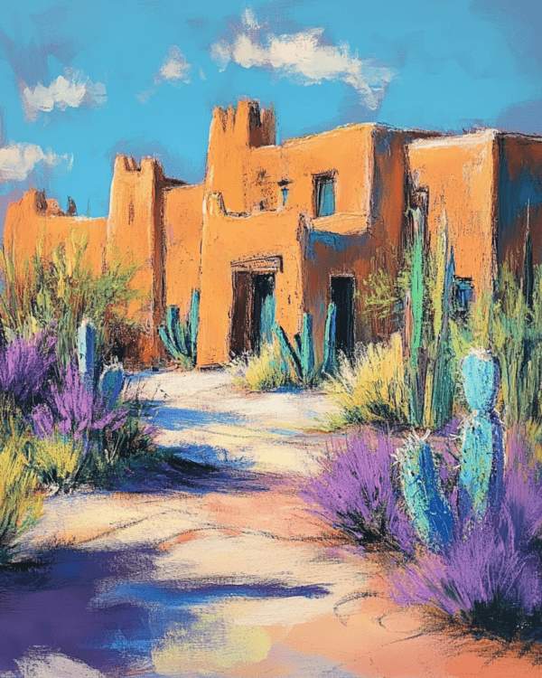 Pastel Adobe Home