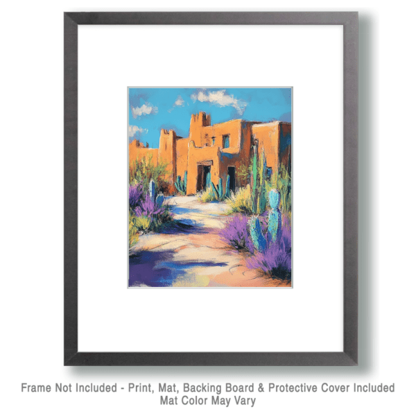 Pastel Adobe Home Art