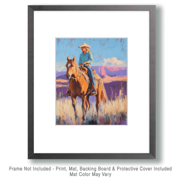 High Desert Cowgirl Art