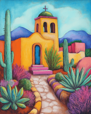 Adobe Church - Western and Southwestern Home Decor Wall Art Prints