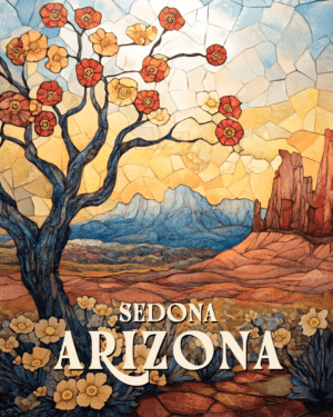 Art Deco Desert Flora - Sedona Arizona