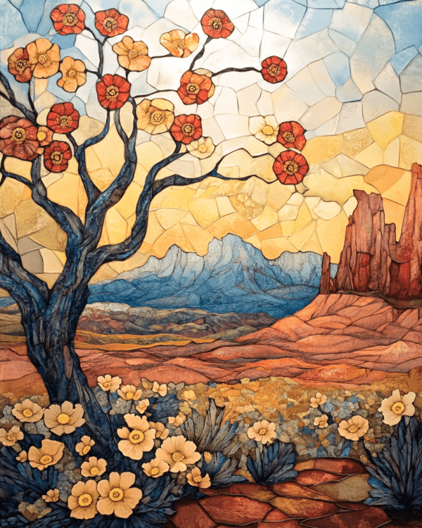 Art Deco Desert Flora