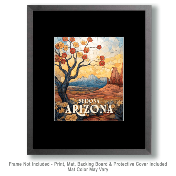 Art Deco Desert Flora - Sedona Arizona Art