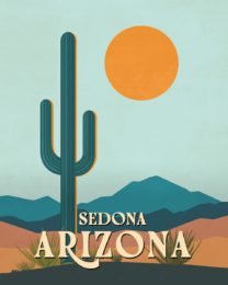 Minimalist Saguaro - Sedona Arizona