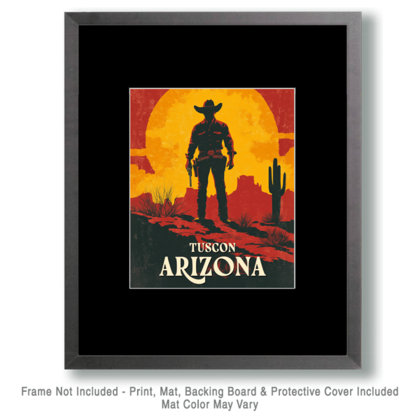 Gunfighter Silhouette - Tucson Arizona Art