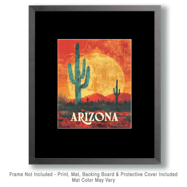 Vintage Arizona Poster - Southwestern Art